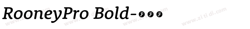 RooneyPro Bold字体转换